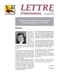 lettre d'information n°10